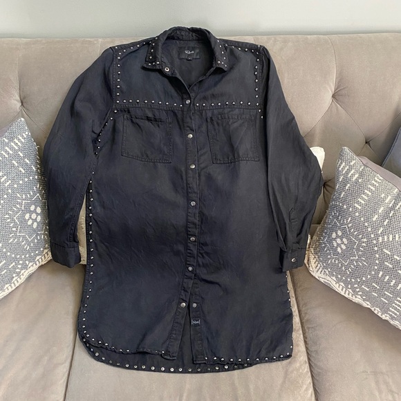 {Rails} Studded Chambray Shirt Dress - Picture 1 of 7